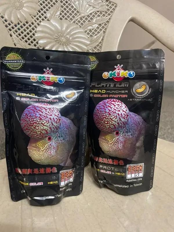 Original Okiko Platinum Flowerhorn Fish Food for Sale