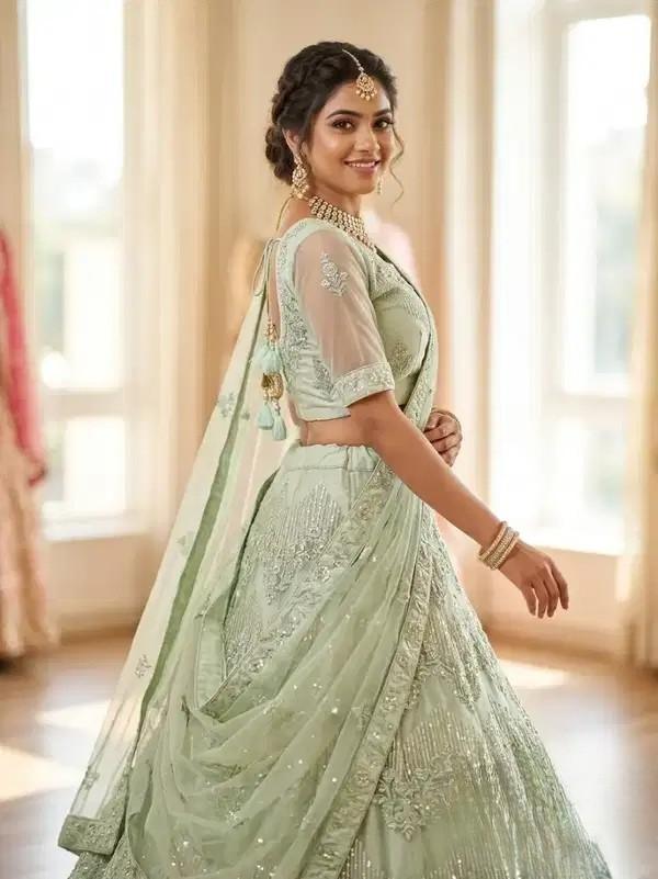 Designer Light Green Lehenga Choli in Dharavi Mumbai
