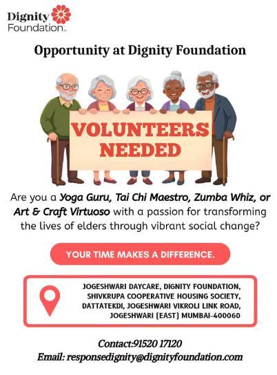 Dignity Foundation Byculla – Volunteer & Support Senior Citizens