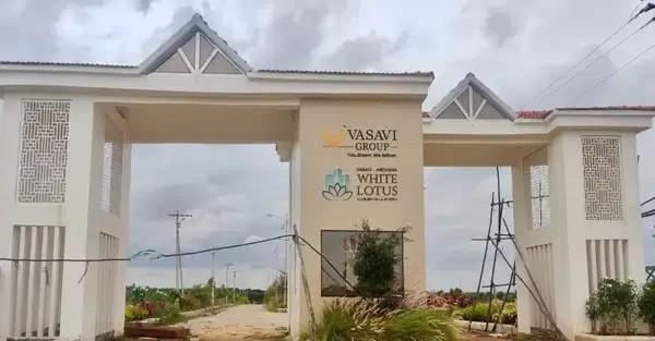 Vasavi Archana White Lotus Gated Community Plots For Sale In Shadnagar Near NH44