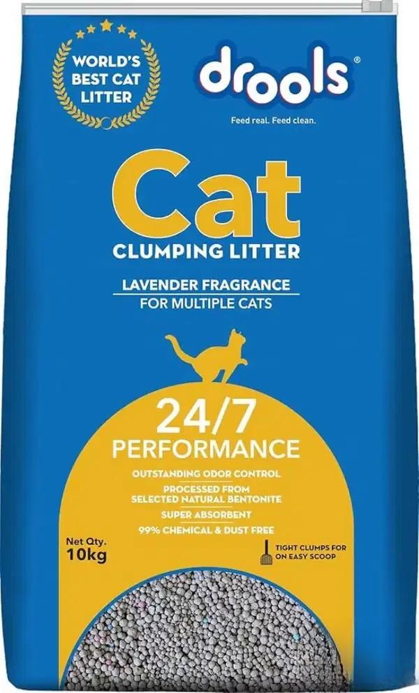 Drools Imported Cat Litter 10KG Lavender Fragrance