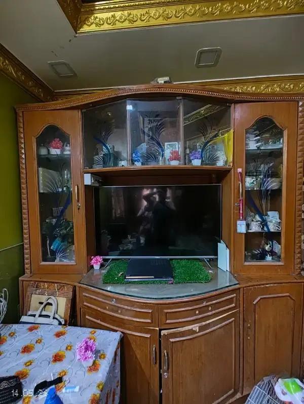 TeakCraft Pure Teak Wood TV Showcase for sale