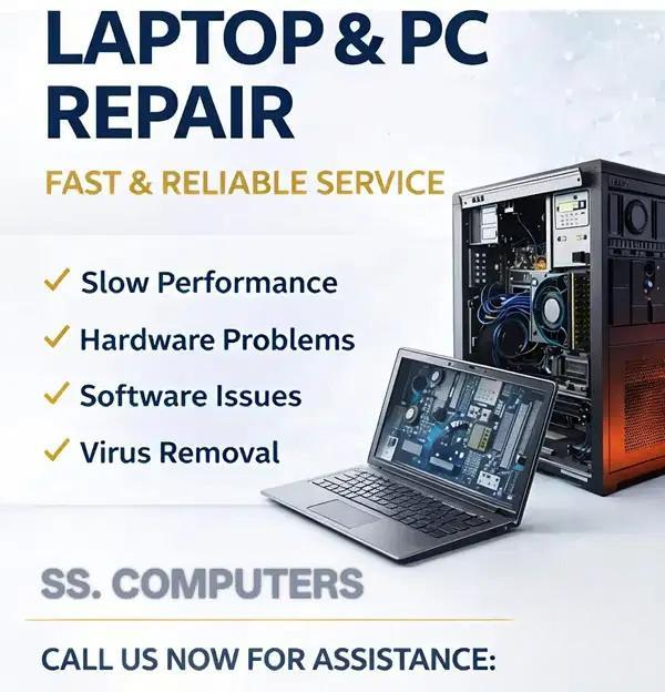 SS Computers – Laptop & Desktop Service