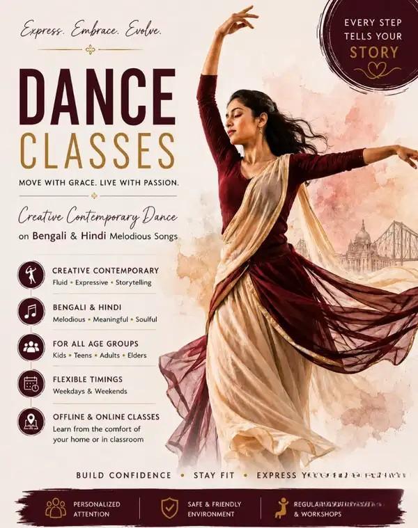 Creative & Contemporary Dance Classes Online And Offline