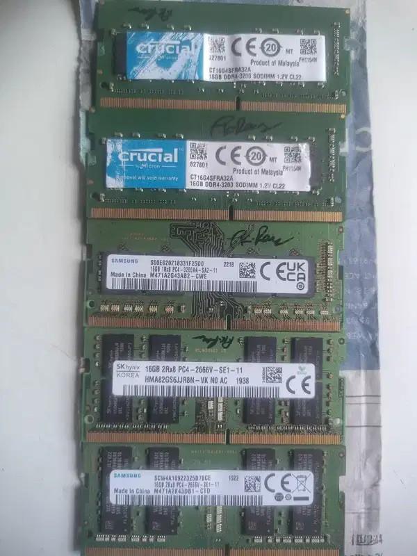Crucial/Samsung/SK Hynix 16GB DDR4 Laptop RAM for Sale – 3200MHz/2666MHz