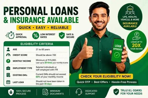 Personal Loans & Insurance With Quick Approval