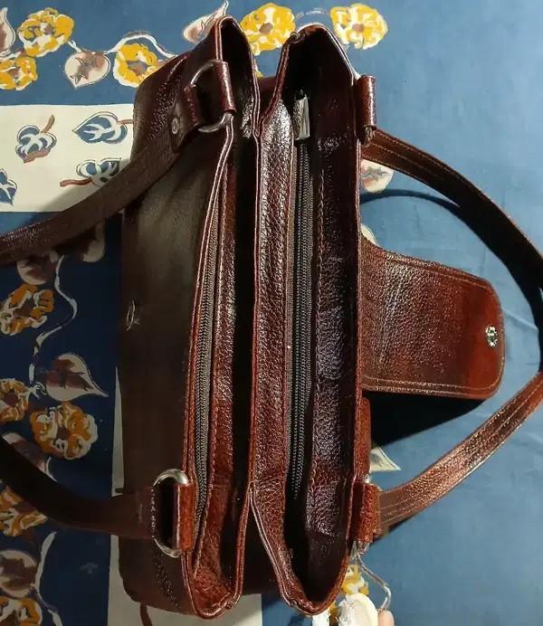Pure Shree New Brown Leather Bag for Sale