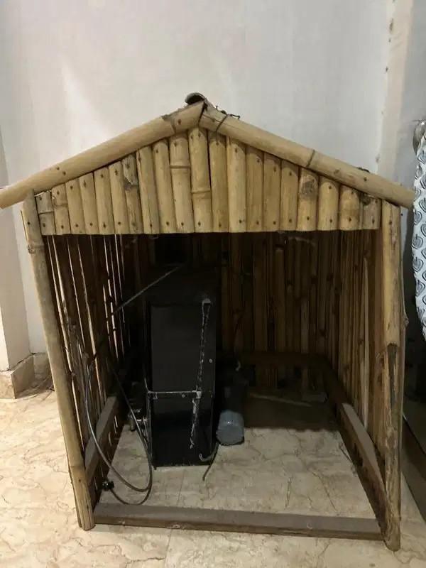 Real Bamboo Dog House For Sale – Spacious Pet House Suitable For Dogs And Cats