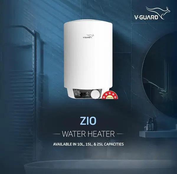 V-Guard Zio 10L Water Heater – 5 Star BEE Rated Geyser