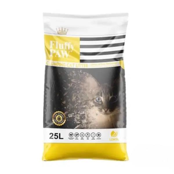 Fluffy Paw Imported White Bentonite Cat Litter 25L