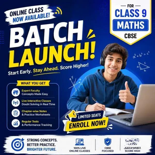 Class 9 Mathematics Online Tuition at Affordable Price