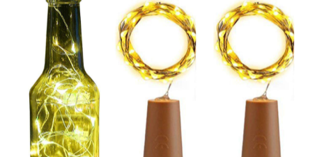 Lexton Wine Bottle Cork LED Lights Pack of 2