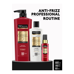 TRESemme Set of 3 Keratin & Argan Oil Shampoo 580ml + Conditioner 190ml + Serum 50ml