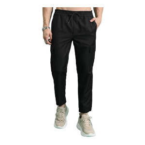 Highlander Men's Cargo Jogger Trousers  Utility Pockets   Trouser for Men   Men Trousers