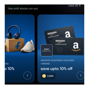 Cred Amazon & Flipkart GV Loot   Get 200 Amazon GV & 100 Flipkart GV at upto 15% Off