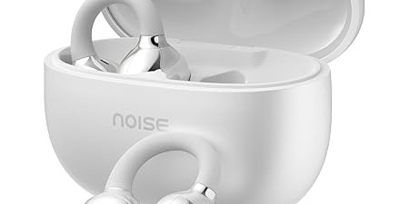 Noise Air Clips Open Ear Earbuds with 40H Playtime – Pearl White