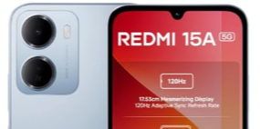 REDMI 15A 5G 6GB RAM 128GB Awesome Blue Smartphone