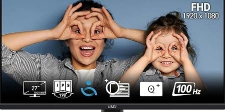 MSI PRO MP275 27 Inch Full HD IPS Monitor with 100Hz Refresh Rate