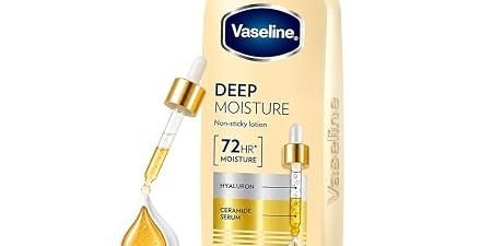 Vaseline Deep Moisture Body Lotion 600ml for Dry Skin