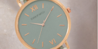 JOKER & WITCH Women Grey & Gold Toned Analogue Watch