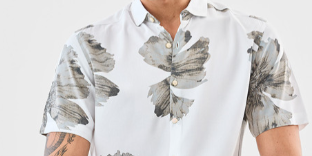 Snitch Men Slim Fit Floral Printed Casual Shirt – Stylish & Trendy
