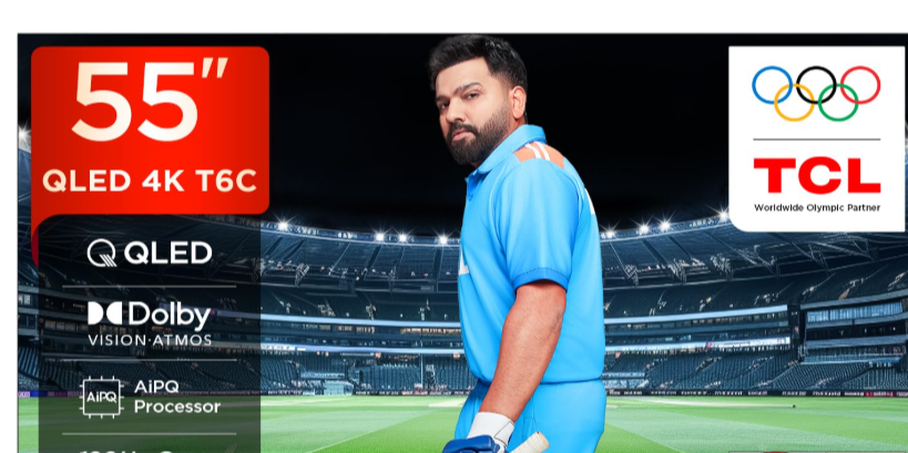 TCL 55T6C 139 cm (55 inches) 4K UHD Smart QLED Google TV