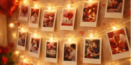 One94store photo clip string lights 14 led 3 meter warm white for bedroom wall décor