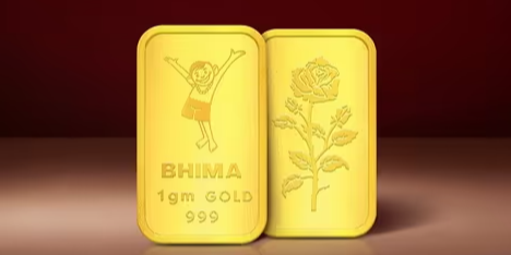 BHIMA JEWELS 1 Gram 24 Kt (999) Gold Bar