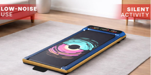 Cockatoo SmartWalk Walking Pad – Easy Home Exercise with 3-Level Incline & 6 Programs (Gold)