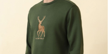 Allen Solly Men Embroidered Sweatshirt