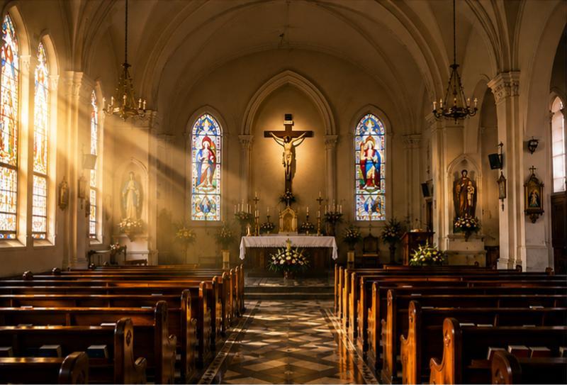 St Marys Basilica in Shivaji Nagar, KA