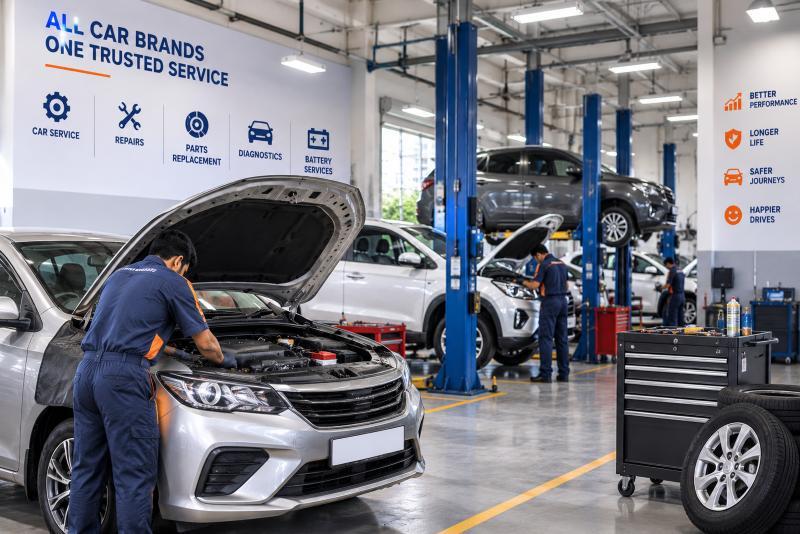 MyTVS MultiBrand Car Service Auto Nagar Hyderabad