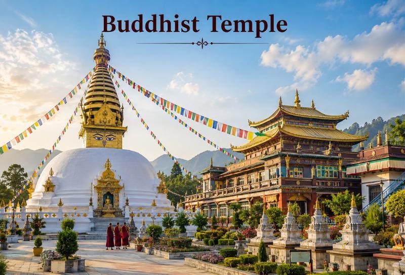Anand Buddhist Temple & Monastery - Purba Barisha, Kolkata