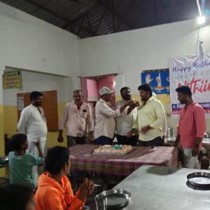 Nithin's birthday celebrations by fans