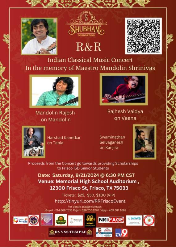 R&R Concert - A tribute to Mandolin Shrinivas