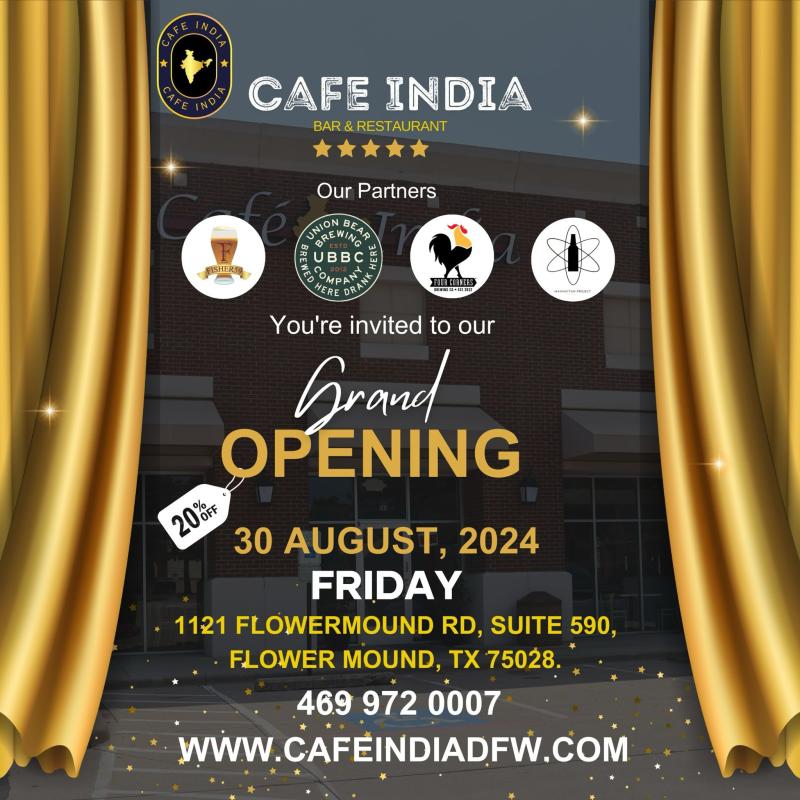Cafe India Grand Opening