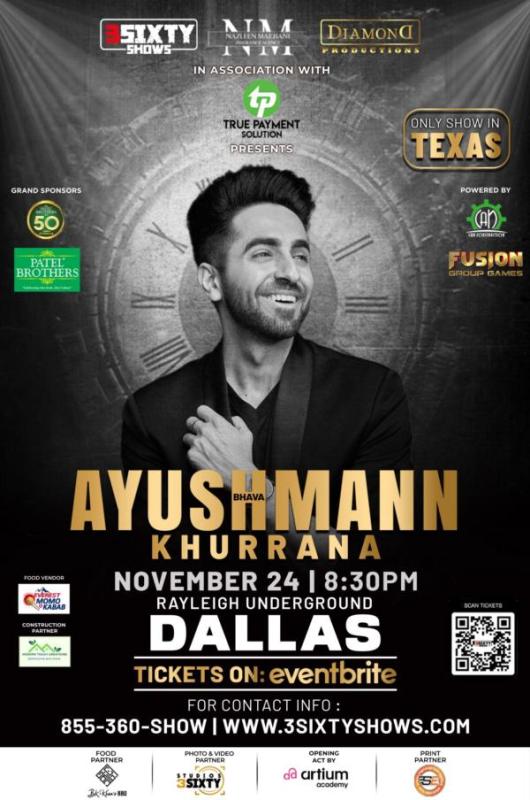 Ayushmann Khurrana Live In Dallas