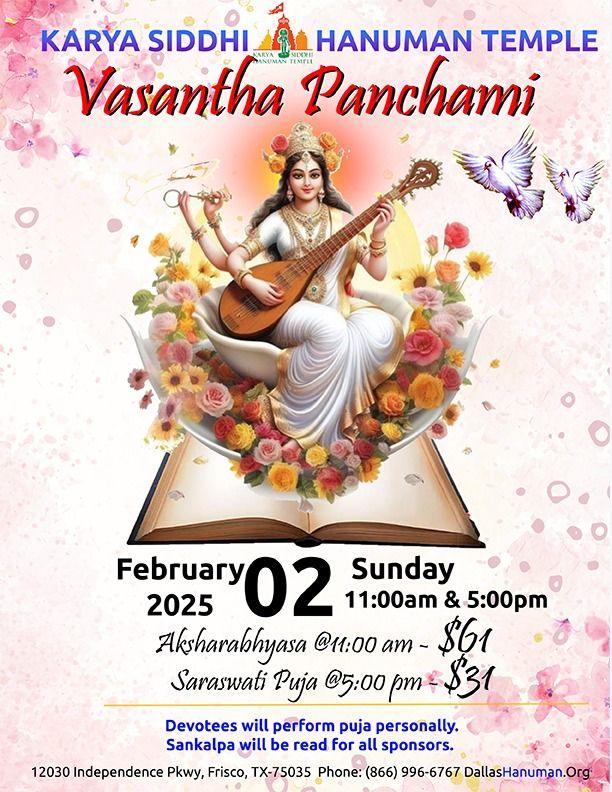KSHT : Vasantha Panchami - Aksharabhyasa & Sri Saraswati Puja