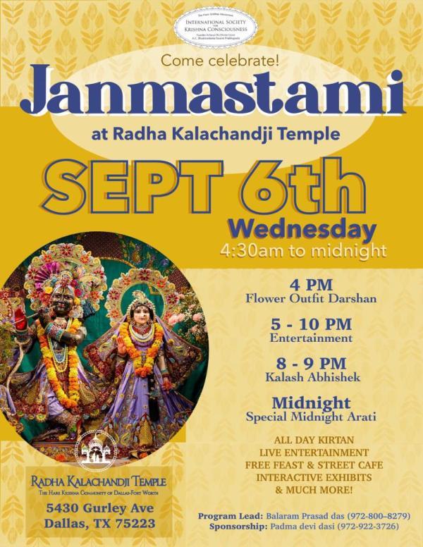 Janmastami-Radha Kalachandji Temple