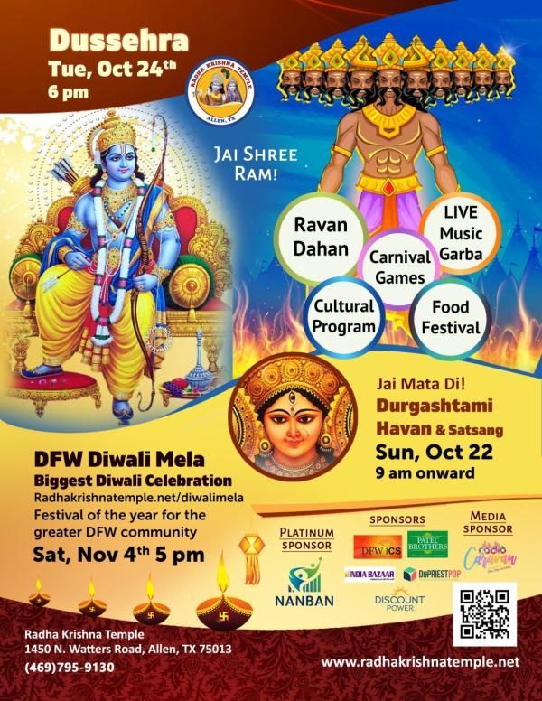 Dussehra at Radha Krishna Temple
