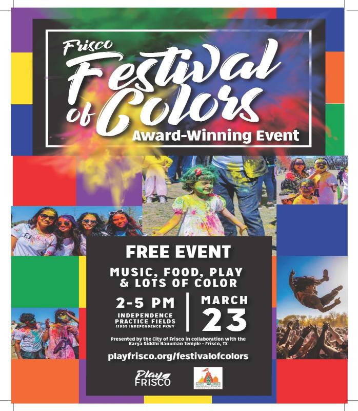 Frisco-Festival of colors-Award Winning Event