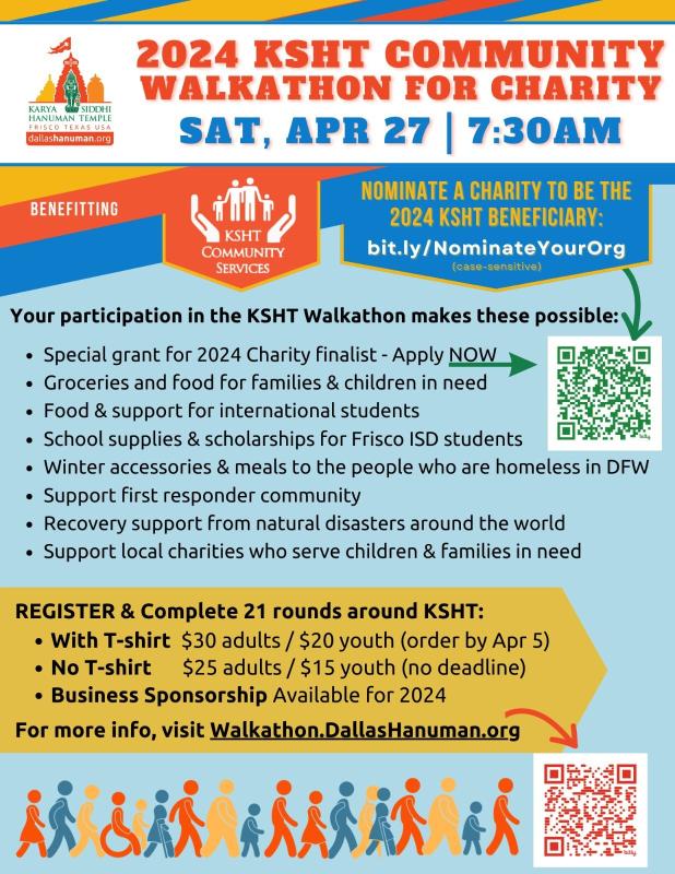 2024 KSHT Community Walkathon for Charity
