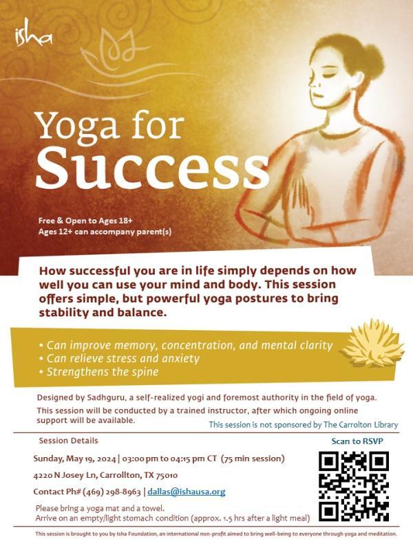 Yoga For Success in Carrollton