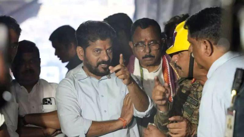 Telangana CM Revanth Reddy Accuses Harish Rao of Ignoring SLBC Tunnel Tragedy, Alleges Dubai Visit