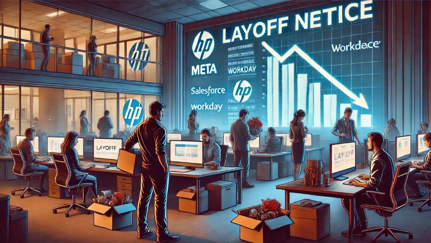 Tech Layoffs Surge in February 2025: Meta, HP, and Workday Cut Thousands of Jobs Amid AI Shift