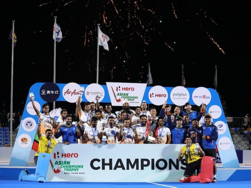 India Clinches Fifth Asian Champions Trophy Hockey Title with 1-0 Win Over China