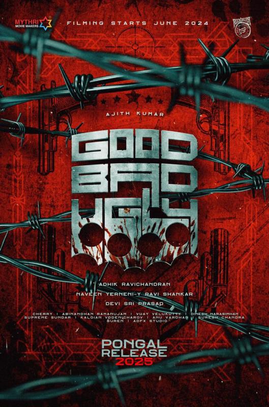 Ajith Kumar ‘GOOD BAD UGLY’, Filming Starts June 2024