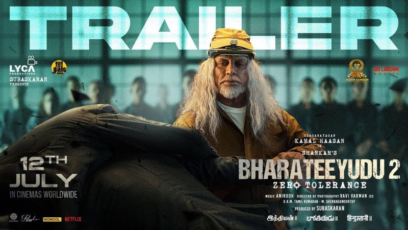  Bharateeyudu 2  (Indian 2) trailer unleashes Kamal Haasan's power as Senapathy