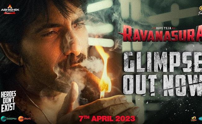 Ravanasura Glimpse  Ravi Teja In Action Mode