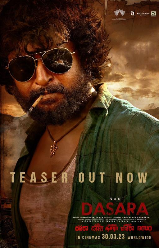 Intense Teaser Of Natural Star Nani, Dasara Movie Released